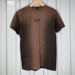 Oakley Travis Scott Shirt Mens Small Brown Streetwear Graphic Logo T-Shirt